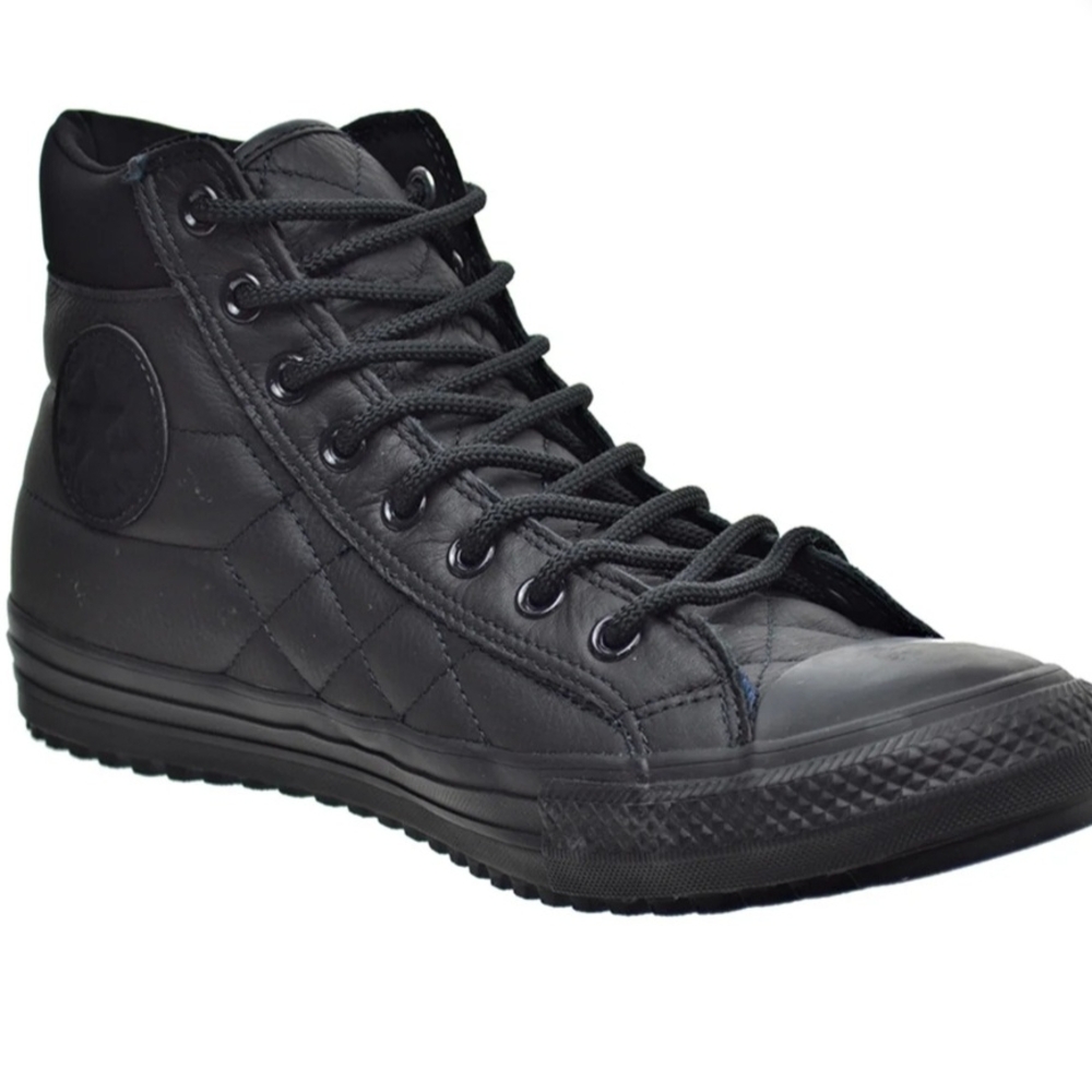 Black Quilted High-Top Converse Chuck Taylor All High-Top Unisex Boots